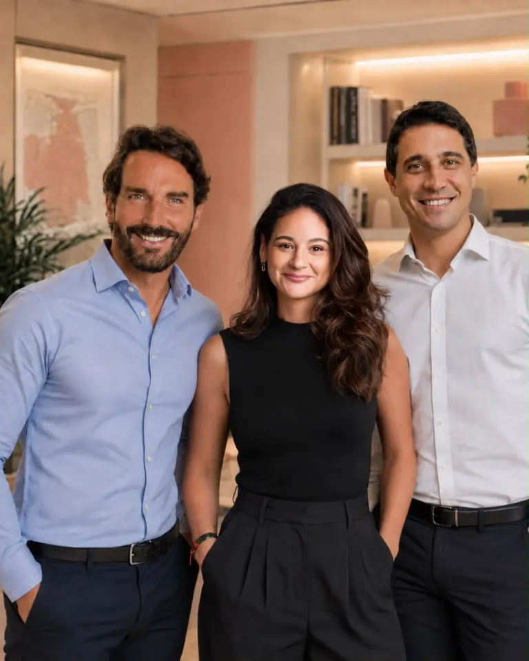 Olívia Sensata, Philippe Drevon e Gustavo Teixeira, especialistas da Duop